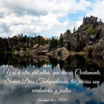 Picture 03 - Apocalipsis 16:7 RVA - Y oí á otro del altar, que decía: Ciertamente, - Bible Verse Picture