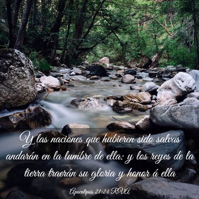 Picture 03 - Apocalipsis 21:24 RVA - Y las naciones que hubieren sido salvas andarán - Bible Verse Picture