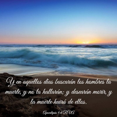 Picture 03 - Apocalipsis 9:6 RVA - Y en aquellos días buscarán los hombres la - Bible Verse Picture