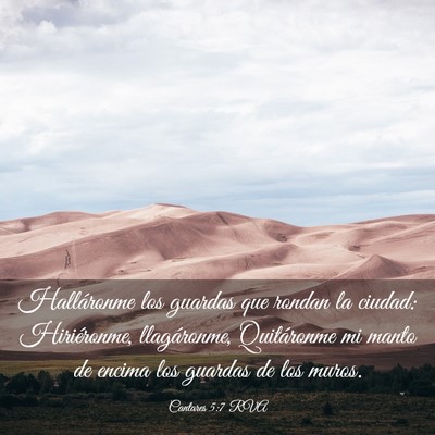 Picture 03 - Cantares 5:7 RVA - Halláronme los guardas que rondan la ciudad: - Bible Verse Picture