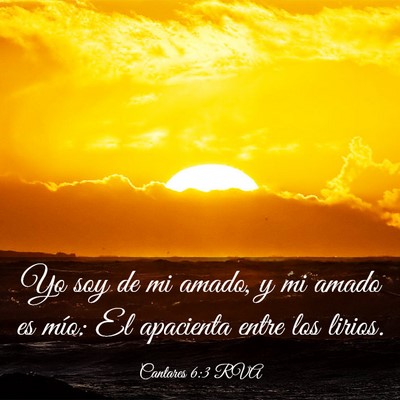 Picture 03 - Cantares 6:3 RVA - Yo soy de mi amado, y mi amado es mío: El - Bible Verse Picture