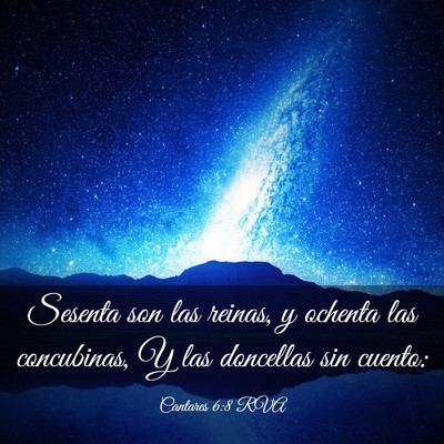 Picture 03 - Cantares 6:8 RVA - Sesenta son las reinas, y ochenta las concubinas, - Bible Verse Picture