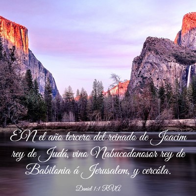 Picture 03 - Daniel 1:1 RVA - EN el año tercero del reinado de Joacim rey de - Bible Verse Picture