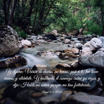 Picture 03 - Daniel 10:19 RVA - Y díjome: Varón de deseos, no temas: paz á ti; - Bible Verse Picture