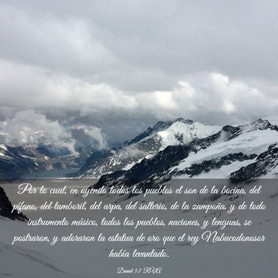 Picture 03 - Daniel 3:7 RVA - Por lo cual, en oyendo todos los pueblos el son - Bible Verse Picture