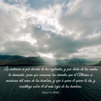 Picture 03 - Daniel 4:17 RVA - La sentencia es por decreto de los vigilantes, y - Bible Verse Picture