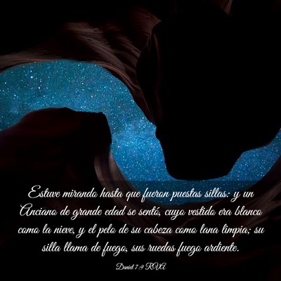 Picture 03 - Daniel 7:9 RVA - Estuve mirando hasta que fueron puestas sillas: y - Bible Verse Picture