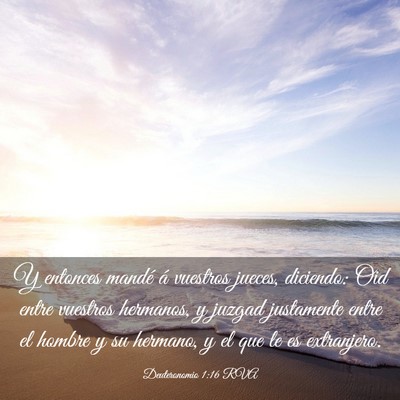 Picture 03 - Deuteronomio 1:16 RVA - Y entonces mandé á vuestros jueces, diciendo: - Bible Verse Picture