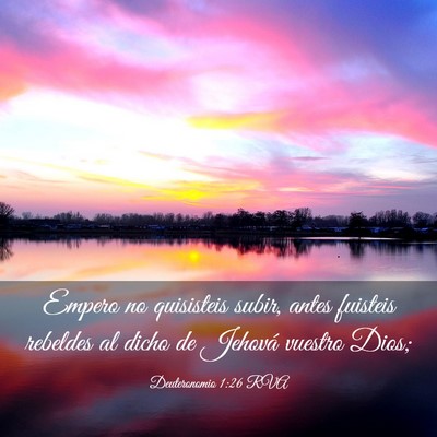 Picture 03 - Deuteronomio 1:26 RVA - Empero no quisisteis subir, antes fuisteis - Bible Verse Picture