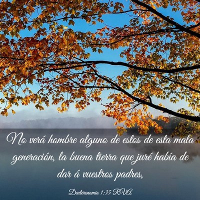 Picture 03 - Deuteronomio 1:35 RVA - No verá hombre alguno de estos de esta mala - Bible Verse Picture