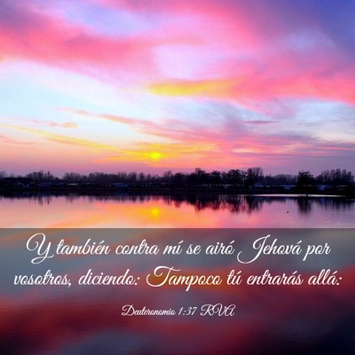 Picture 03 - Deuteronomio 1:37 RVA - Y también contra mí se airó Jehová por - Bible Verse Picture