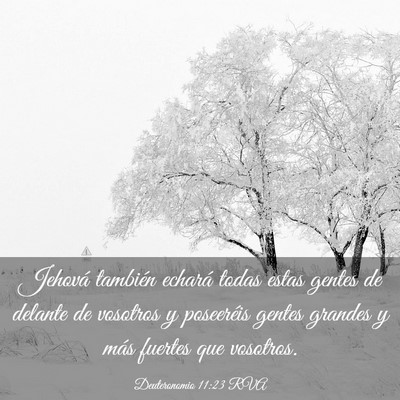 Picture 03 - Deuteronomio 11:23 RVA - Jehová también echará todas estas gentes de - Bible Verse Picture