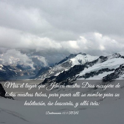 Picture 03 - Deuteronomio 12:5 RVA - Mas el lugar que Jehová vuestro Dios escogiere - Bible Verse Picture