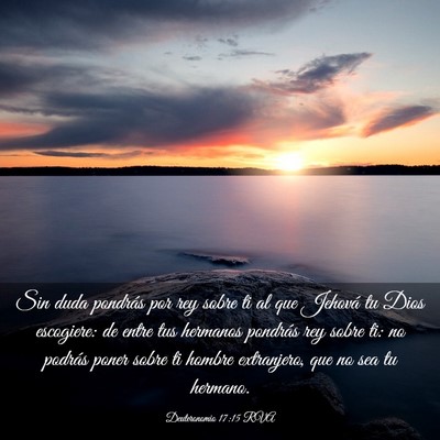 Picture 03 - Deuteronomio 17:15 RVA - Sin duda pondrás por rey sobre ti al que Jehová - Bible Verse Picture