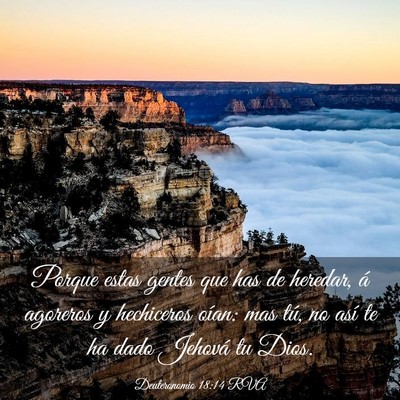 Picture 03 - Deuteronomio 18:14 RVA - Porque estas gentes que has de heredar, á - Bible Verse Picture