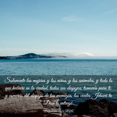 Picture 03 - Deuteronomio 20:14 RVA - Solamente las mujeres y los niños, y los - Bible Verse Picture