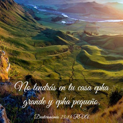 Picture 03 - Deuteronomio 25:14 RVA - No tendrás en tu casa epha grande y epha - Bible Verse Picture