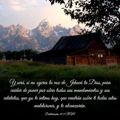 Picture 03 - Deuteronomio 28:15 RVA - Y será, si no oyeres la voz de Jehová tu Dios, - Bible Verse Picture