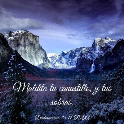 Picture 03 - Deuteronomio 28:17 RVA - Maldito tu canastillo, y tus - Bible Verse Picture