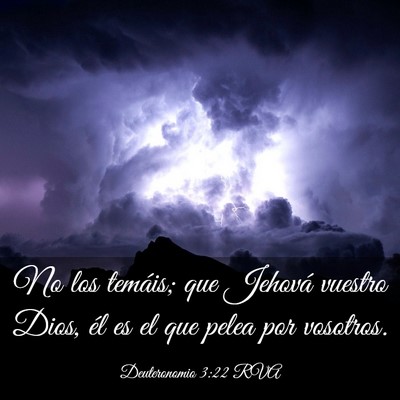 Picture 03 - Deuteronomio 3:22 RVA - No los temáis; que Jehová vuestro Dios, él es - Bible Verse Picture