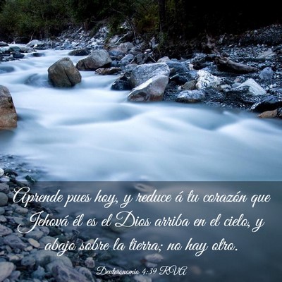 Picture 03 - Deuteronomio 4:39 RVA - Aprende pues hoy, y reduce á tu corazón que - Bible Verse Picture