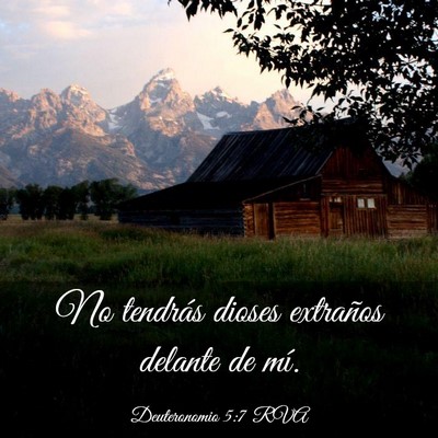 Picture 03 - Deuteronomio 5:7 RVA - No tendrás dioses extraños delante de - Bible Verse Picture