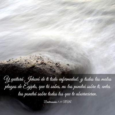 Picture 03 - Deuteronomio 7:15 RVA - Y quitará Jehová de ti toda enfermedad; y todas - Bible Verse Picture