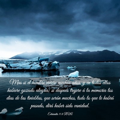 Picture 03 - Eclesiastés 11:8 RVA - Mas si el hombre viviere muchos años, y en todos - Bible Verse Picture