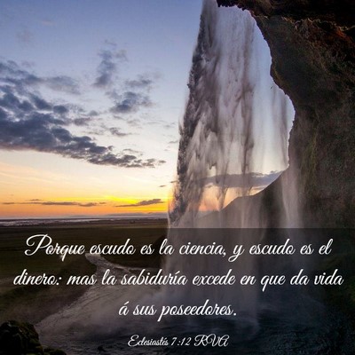 Picture 03 - Eclesiastés 7:12 RVA - Porque escudo es la ciencia, y escudo es el - Bible Verse Picture
