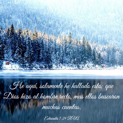 Picture 03 - Eclesiastés 7:29 RVA - He aquí, solamente he hallado esto: que Dios - Bible Verse Picture