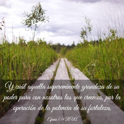 Picture 03 - Efesios 1:19 RVA - Y cuál aquella supereminente grandeza de su - Bible Verse Picture