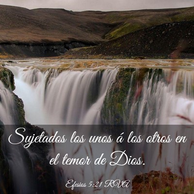Picture 03 - Efesios 5:21 RVA - Sujetados los unos á los otros en el temor de - Bible Verse Picture