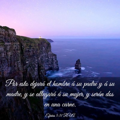 Picture 03 - Efesios 5:31 RVA - Por esto dejará el hombre á su padre y á su - Bible Verse Picture
