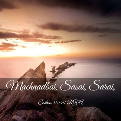 Picture 03 - Esdras 10:40 RVA - Machnadbai, Sasai, - Bible Verse Picture