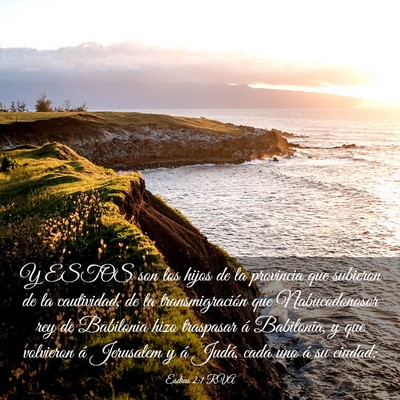 Picture 03 - Esdras 2:1 RVA - Y ESTOS son los hijos de la provincia que - Bible Verse Picture