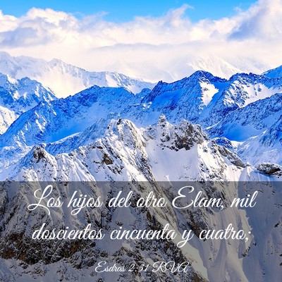 Picture 03 - Esdras 2:31 RVA - Los hijos del otro Elam, mil doscientos cincuenta - Bible Verse Picture