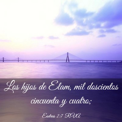 Picture 03 - Esdras 2:7 RVA - Los hijos de Elam, mil doscientos cincuenta y - Bible Verse Picture