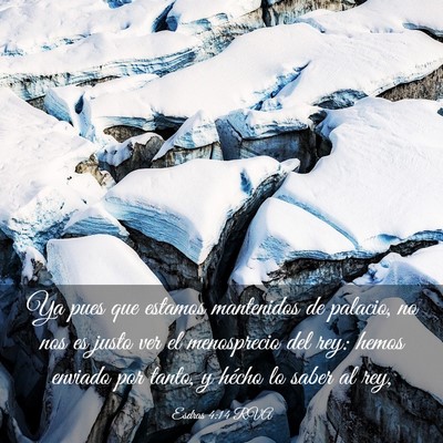 Picture 03 - Esdras 4:14 RVA - Ya pues que estamos mantenidos de palacio, no nos - Bible Verse Picture