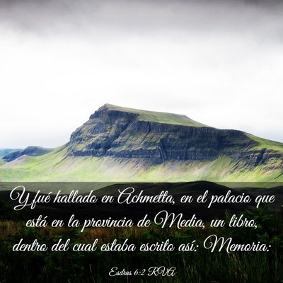 Picture 03 - Esdras 6:2 RVA - Y fué hallado en Achmetta, en el palacio que - Bible Verse Picture