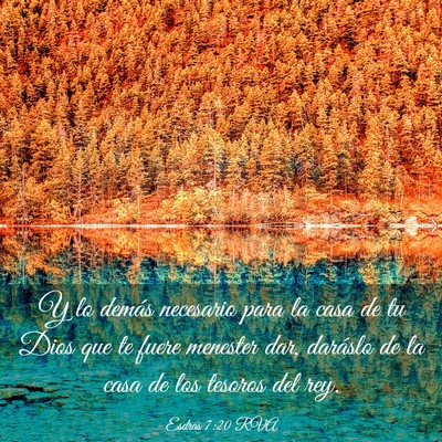 Picture 03 - Esdras 7:20 RVA - Y lo demás necesario para la casa de tu Dios que - Bible Verse Picture
