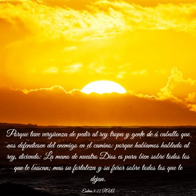 Picture 03 - Esdras 8:22 RVA - Porque tuve vergüenza de pedir al rey tropa y - Bible Verse Picture