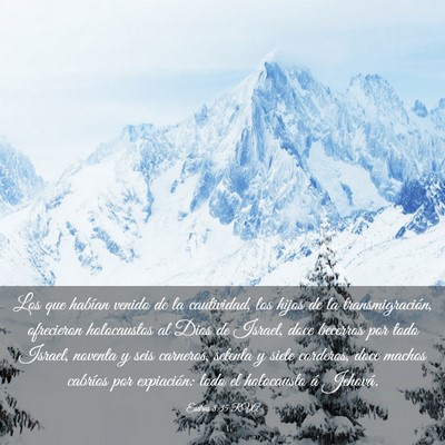 Picture 03 - Esdras 8:35 RVA - Los que habían venido de la cautividad, los - Bible Verse Picture