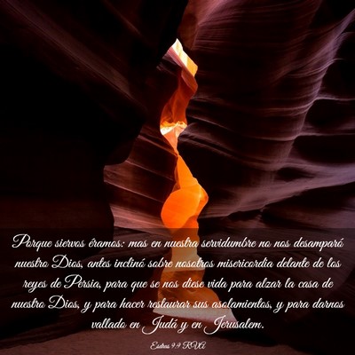 Picture 03 - Esdras 9:9 RVA - Porque siervos éramos: mas en nuestra - Bible Verse Picture