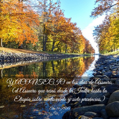 Picture 03 - Ester 1:1 RVA - Y ACONTECIO en los días de Assuero, (el Assuero - Bible Verse Picture