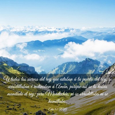 Picture 03 - Ester 3:2 RVA - Y todos los siervos del rey que estaban á la - Bible Verse Picture