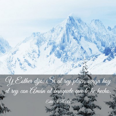 Picture 03 - Ester 5:4 RVA - Y Esther dijo: Si al rey place, venga hoy el rey - Bible Verse Picture