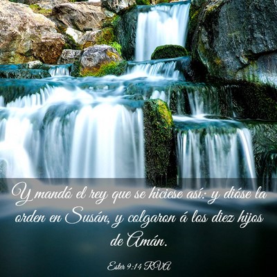 Picture 03 - Ester 9:14 RVA - Y mandó el rey que se hiciese así: y dióse la - Bible Verse Picture