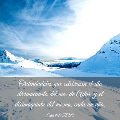 Picture 03 - Ester 9:21 RVA - Ordenándoles que celebrasen el día - Bible Verse Picture