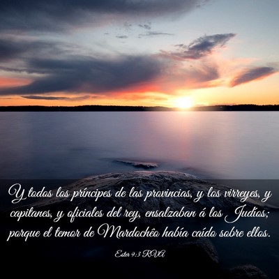 Picture 03 - Ester 9:3 RVA - Y todos los príncipes de las provincias, y los - Bible Verse Picture