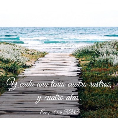 Picture 03 - Ezequiel 1:6 RVA - Y cada uno tenía cuatro rostros, y cuatro - Bible Verse Picture